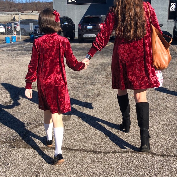 Matilda Jane ladies velvet dresses. Beautiful details. Stretchy. - Picture 2 of 3